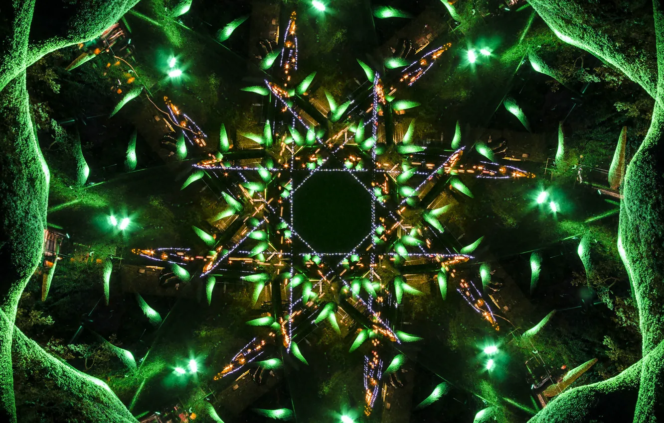 Photo wallpaper line, background, symmetry, kaleidoscope