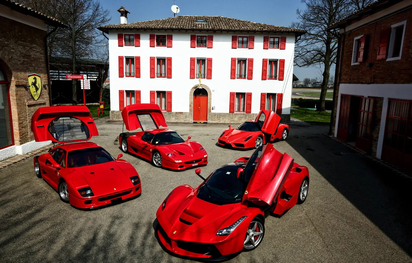 Photo wallpaper Ferrari, F40, Ferrari, enzo, F50, LaFerrari