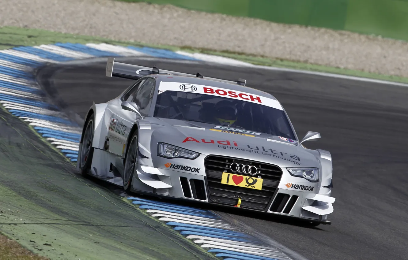 Photo wallpaper Audi, DTM, the curb, RS 5