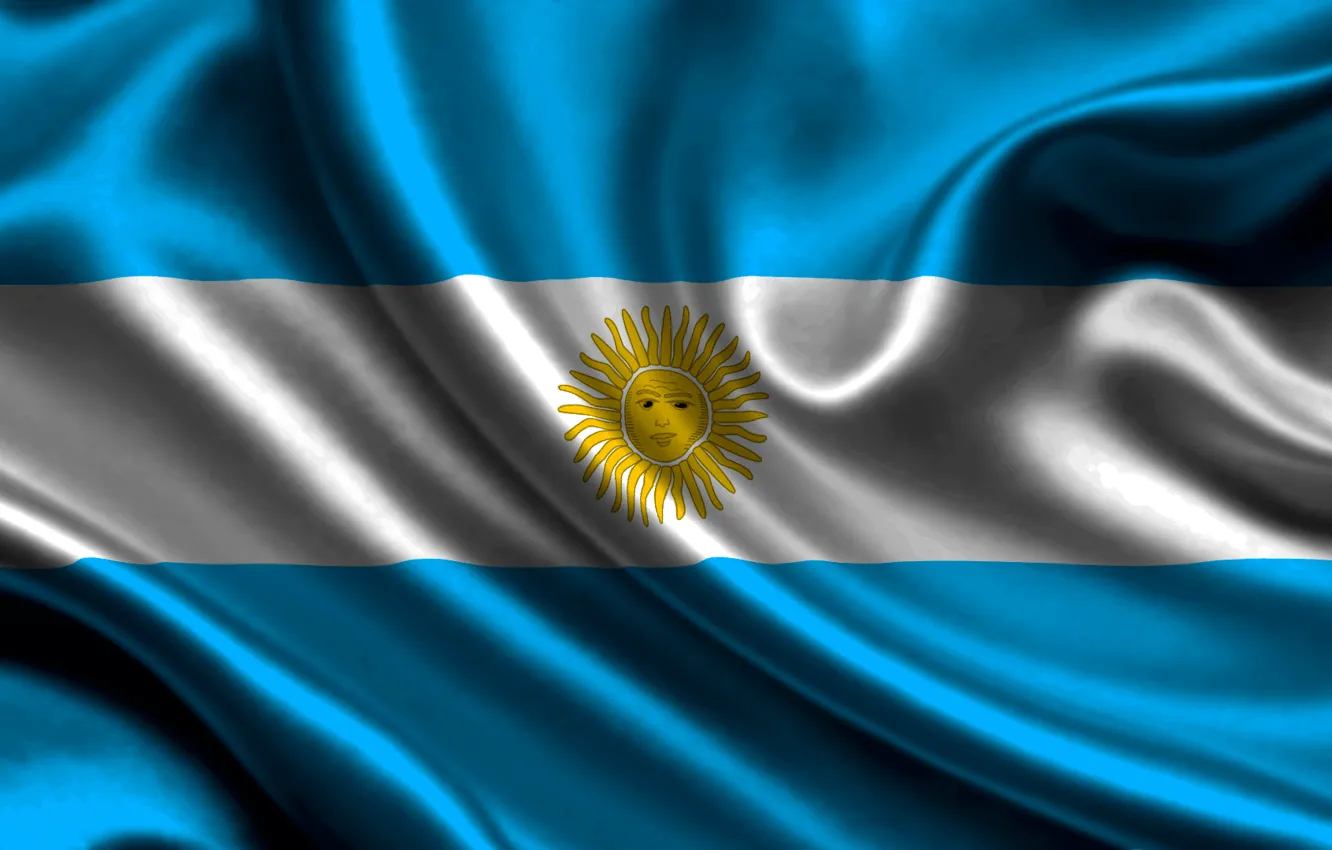 Photo wallpaper The sun, Flag, Texture, Argentina, Argentina, Flag, The Argentine Republic