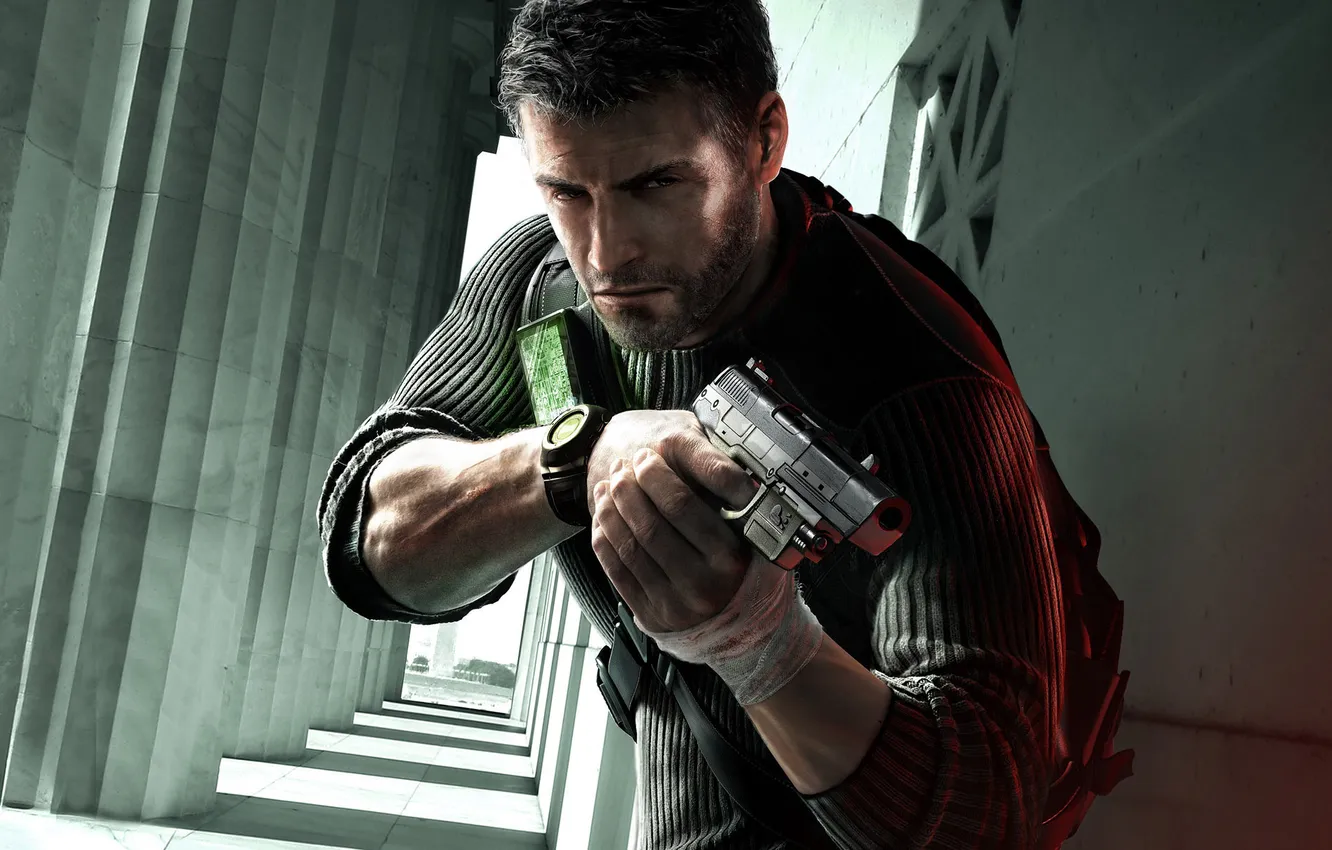 Photo wallpaper weapons, the game, art, male, splinter cell, Tom Clancy Splinter Cell