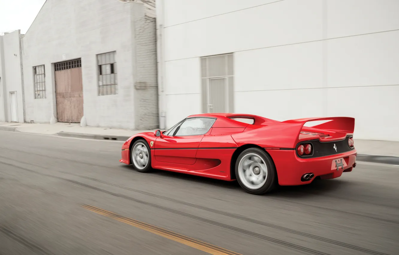 Photo wallpaper Ferrari, sports car, convertible, 1995, F50, Ferrari F50