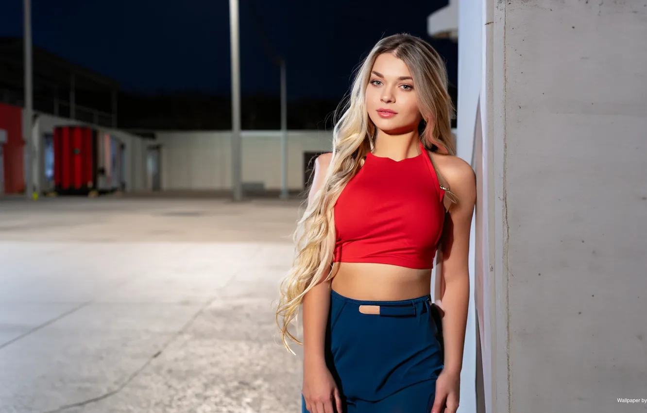 Photo wallpaper girl, beautiful, model, blonde