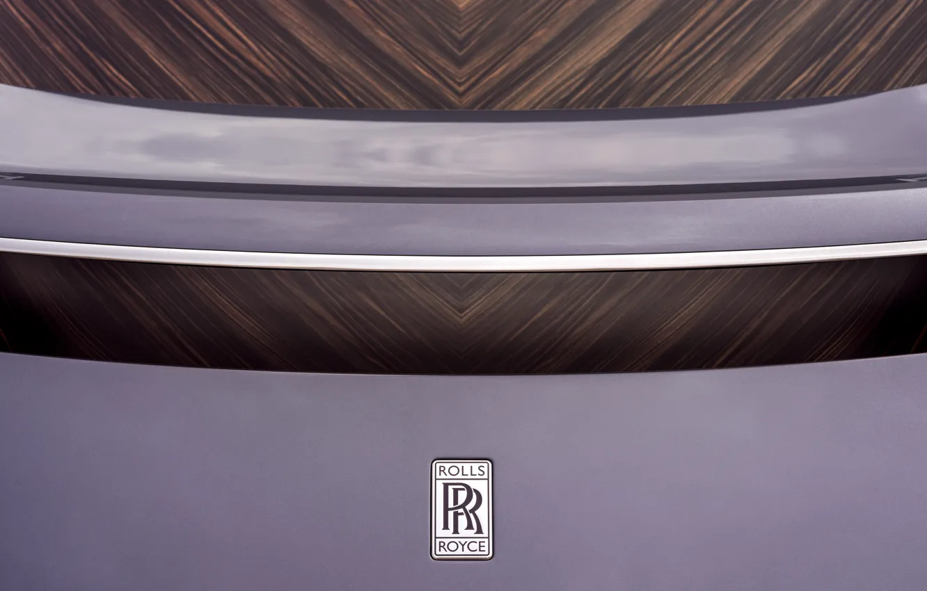 Photo wallpaper Rolls-Royce, logo, Amethyst, Rolls-Royce Amethyst Droptail