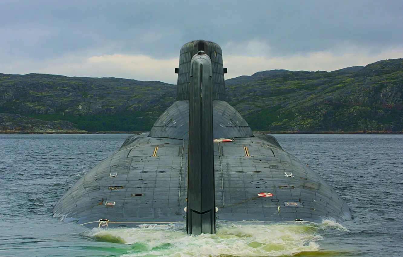 Photo wallpaper submarine, feed, the project 941
