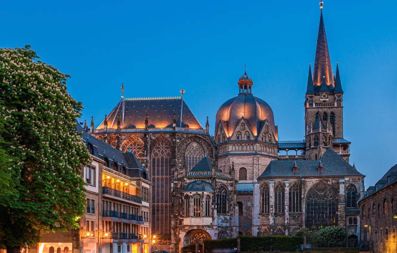 Photo wallpaper Germany, Cathedral, architecture, Germany, Aachen, Aachen, Aachen Cathedral, Aachen Cathedral