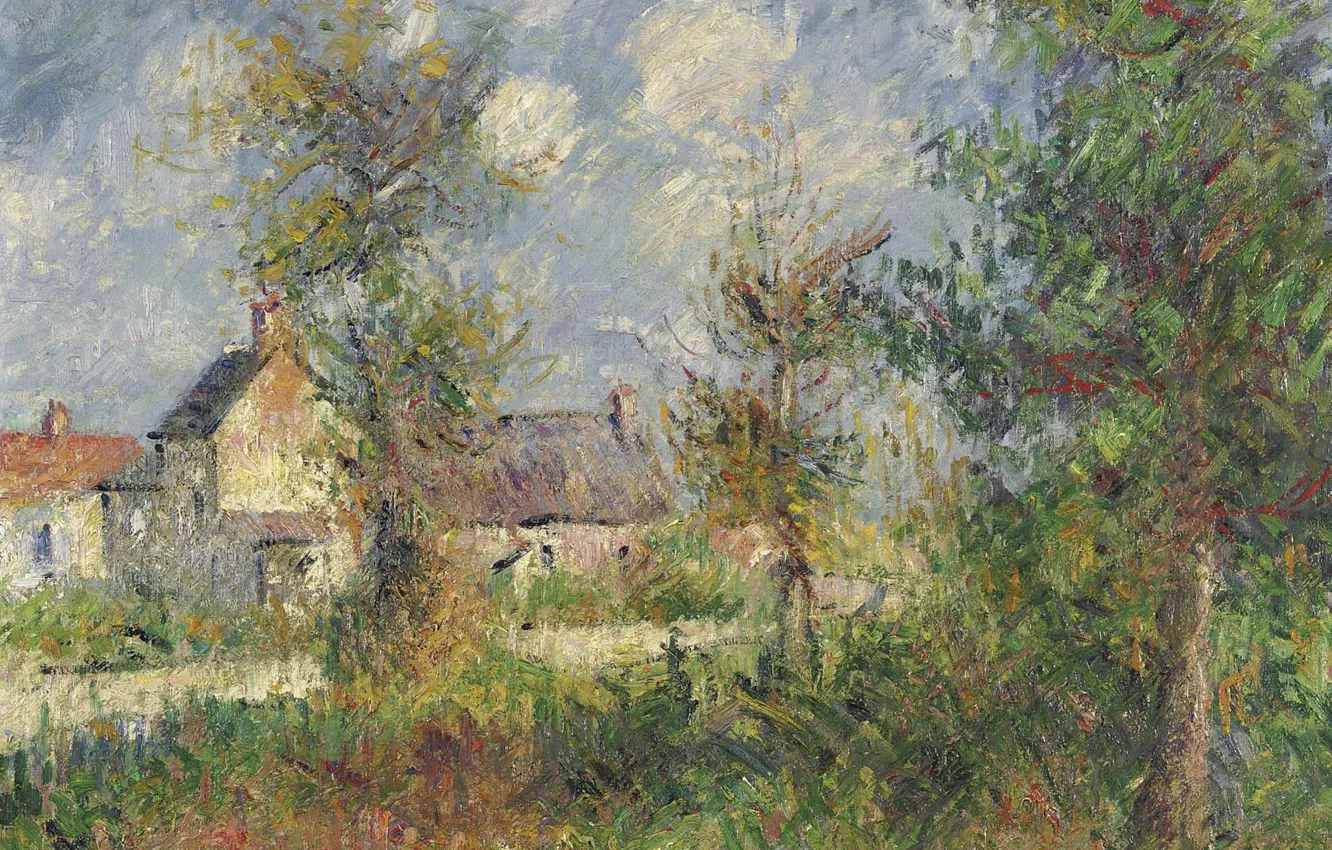 Photo wallpaper picture, Gustave Loiseau, Gustave Loiseau, Landscape in Normandy