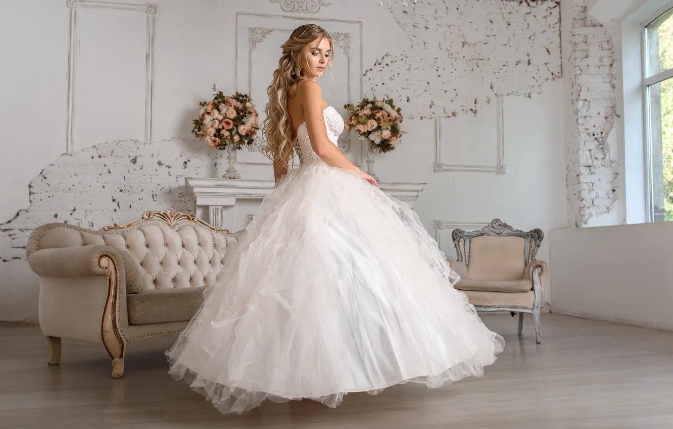 Photo wallpaper girl, dress, the bride, wedding, Igor Kondukov