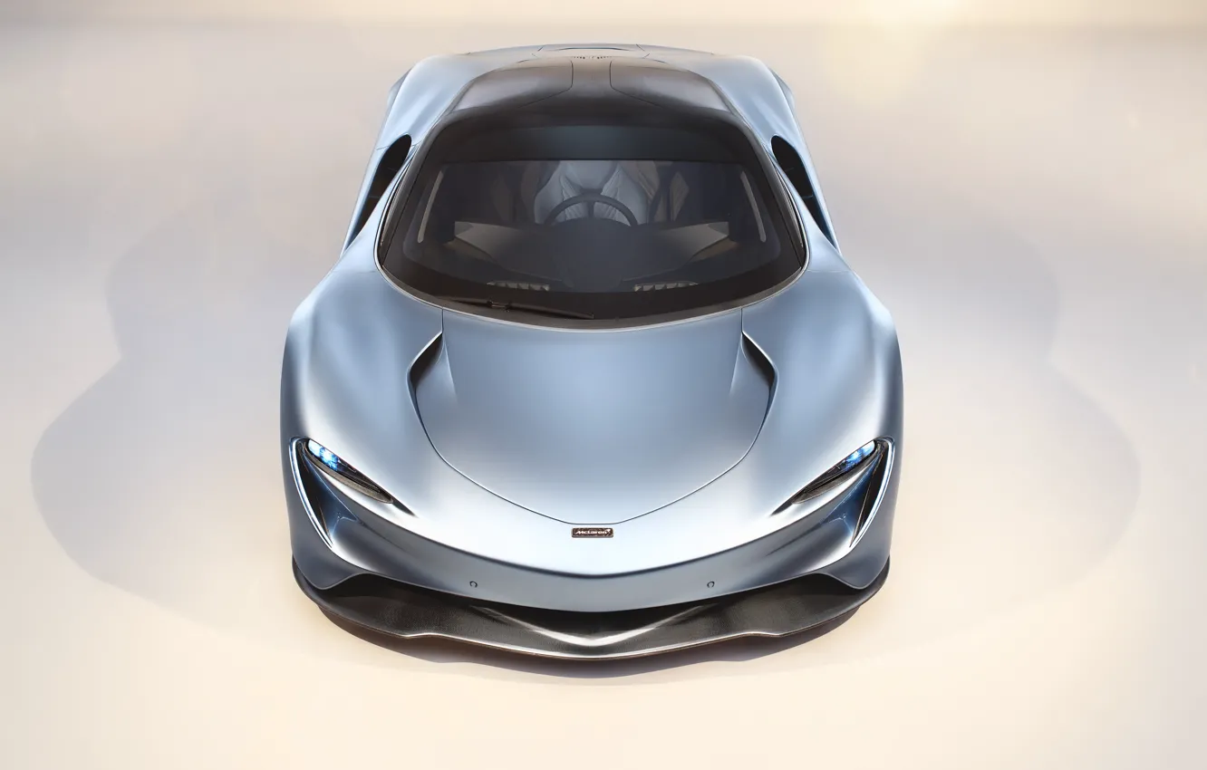 Photo wallpaper McLaren, front view, hypercar, 2019, Speedtail