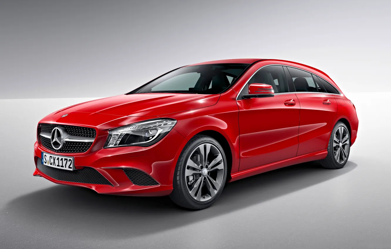 Photo wallpaper red, background, Mercedes-Benz, Mercedes, universal, CLA-Class, X117