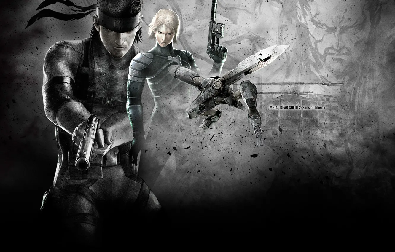 Photo wallpaper wallpaper, Solid Snake, Raiden, Metal Gear Solid 2: Sons of Liberty, Metal Gear RAY