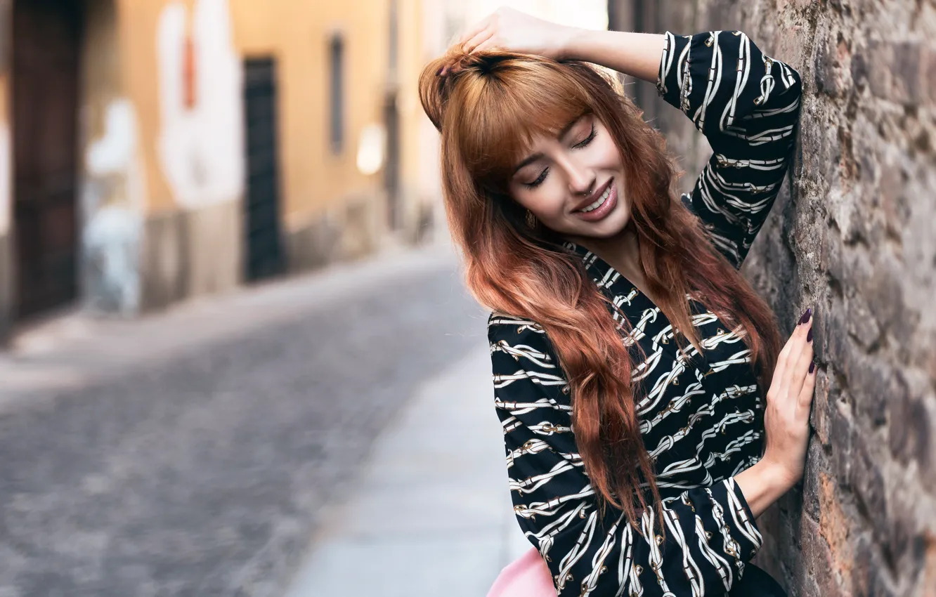 Photo wallpaper sexy, model, beauty, bokeh, Francesca