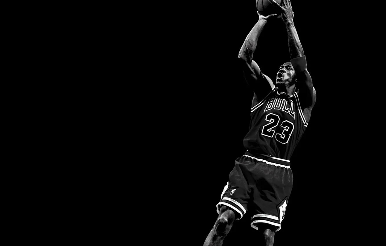 Photo wallpaper basketball, michael jordan, legend, chicago, bulls