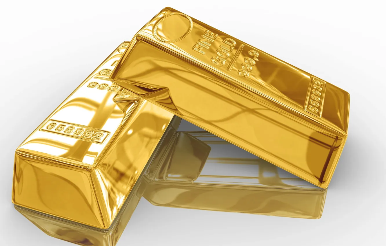 Photo wallpaper white, metal, background, gold, bars, gold