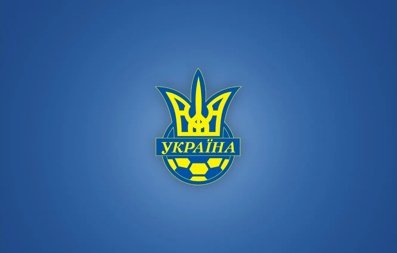 Photo wallpaper football, emblem, Ukraine