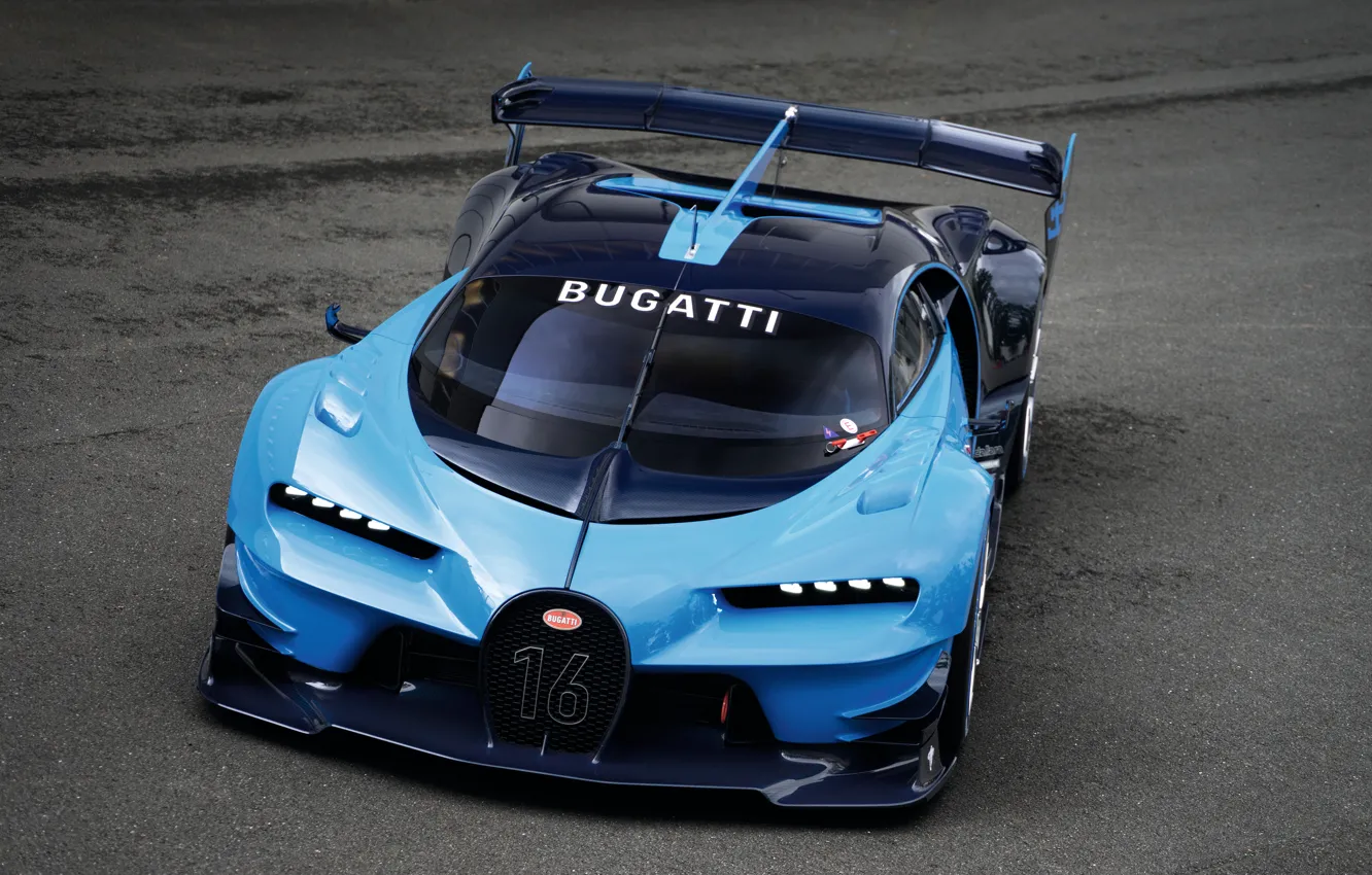 Photo wallpaper Bugatti, Vision, Bugatti, Gran Turismo, Gran Turismo, 2015