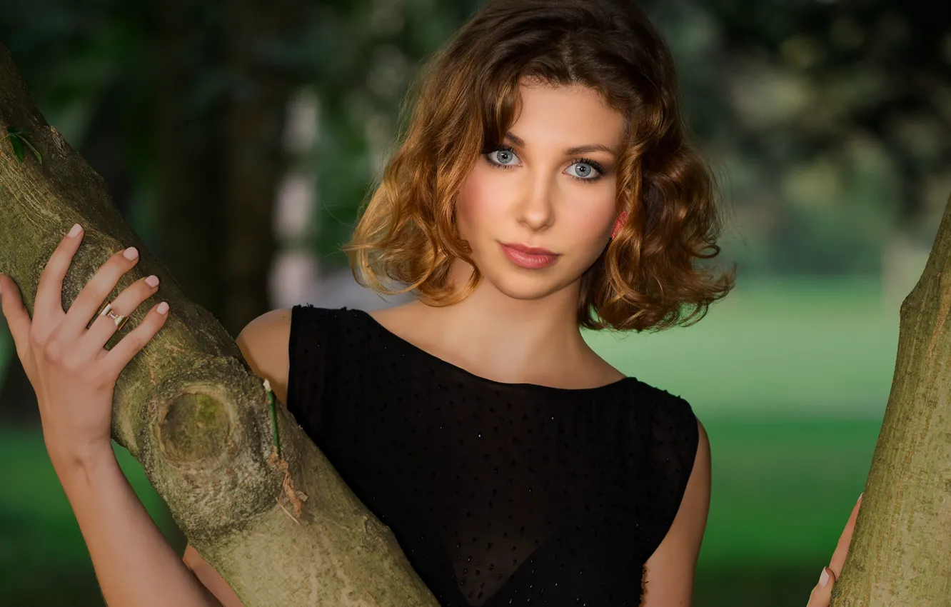 Photo wallpaper look, girl, model, portrait