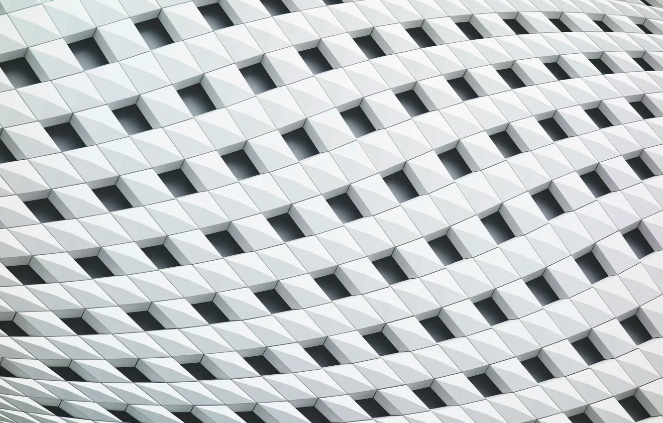 Photo wallpaper white, structure, squares