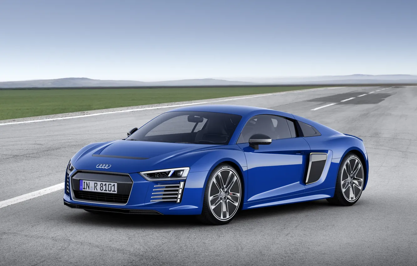 Photo wallpaper blue, Audi, Audi, e-tron, 2015