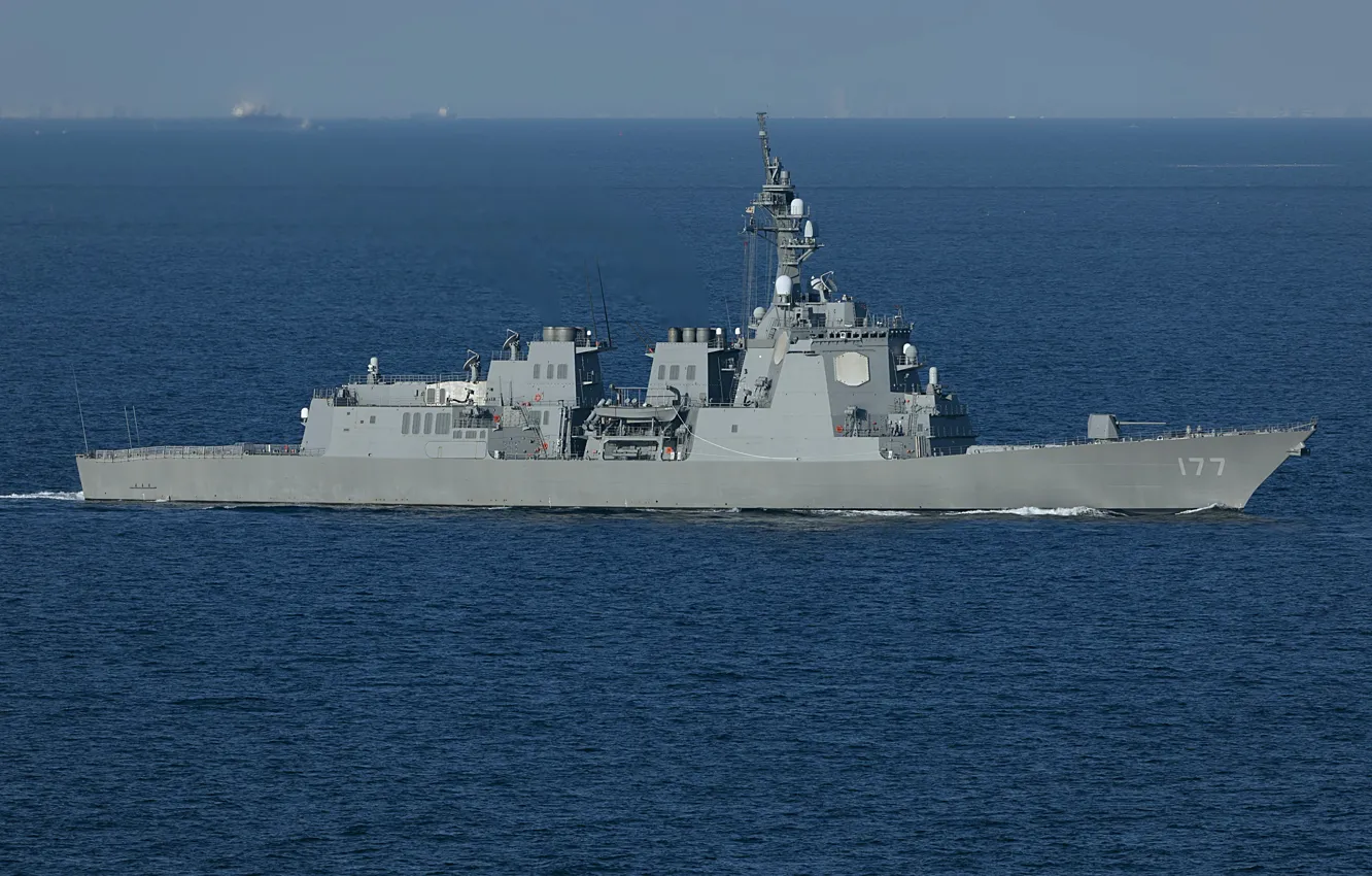 Photo wallpaper Japan, squadron, destroyer, Atago