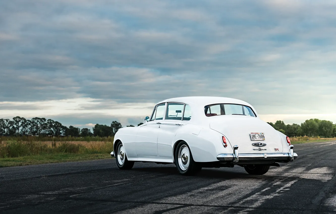 Photo wallpaper car, Rolls-Royce, white, 1961, Ringbrothers, Silver Cloud, Rolls-Royce Silver Cloud II, Rolls-Royce Silver Cloud II …