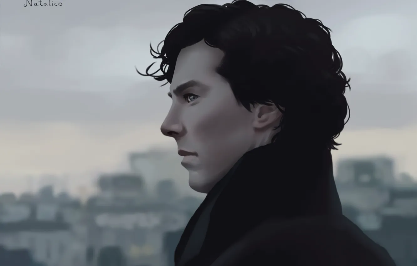 Photo wallpaper Benedict Cumberbatch, Sherlock, Sherlock Holmes, by natalico