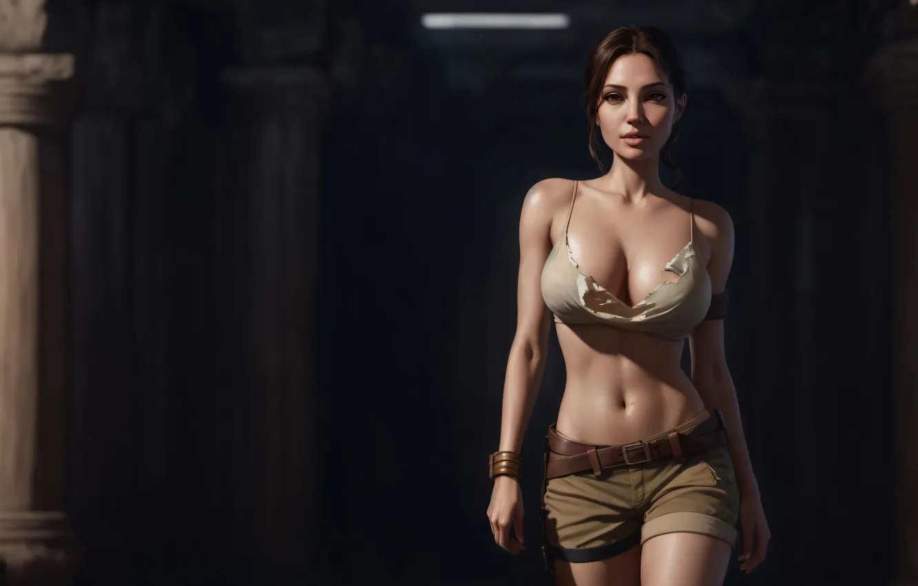 Photo wallpaper girl, the game, Lara Croft, Lara Croft and the Temple of Osiris