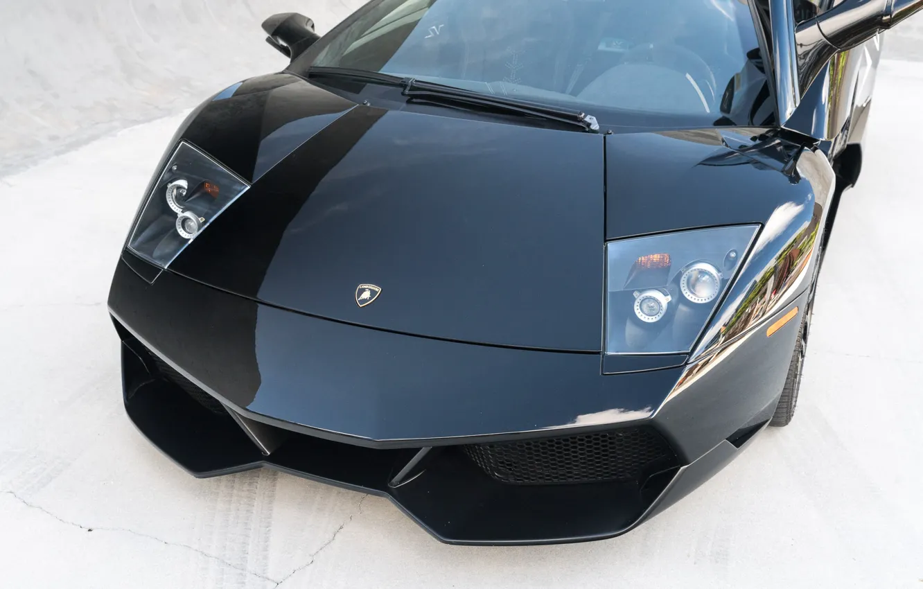 Photo wallpaper lights, Lamborghini, Murcielago, the front, Lamborghini Murcielago SV