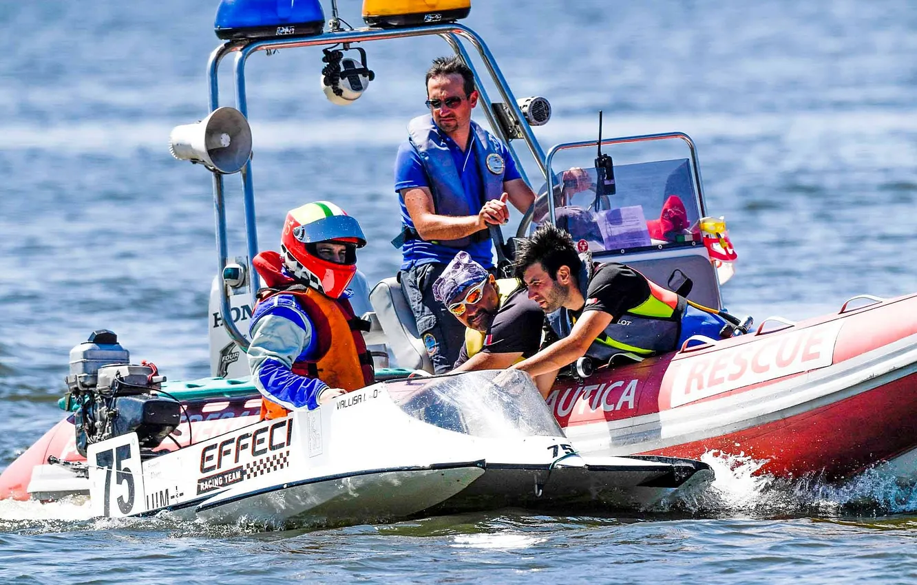 Photo wallpaper race, boat, speed