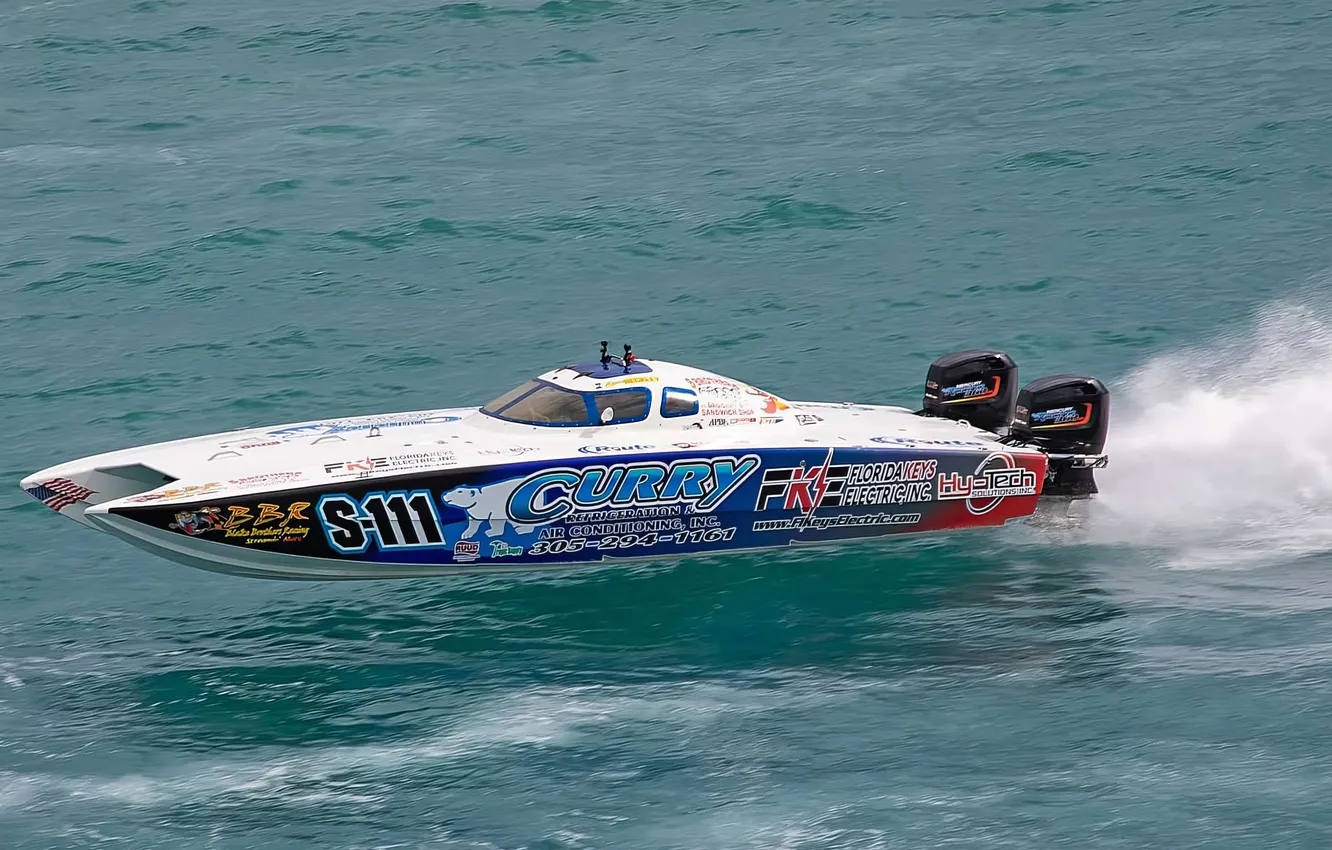 Photo wallpaper race, boat, speed