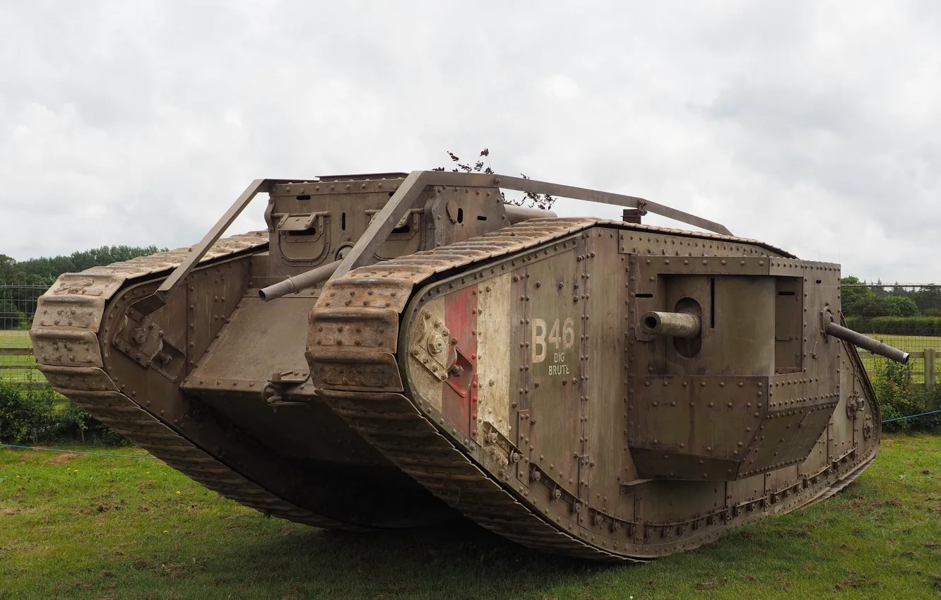 Photo wallpaper tank, armor, MK IV, Replica