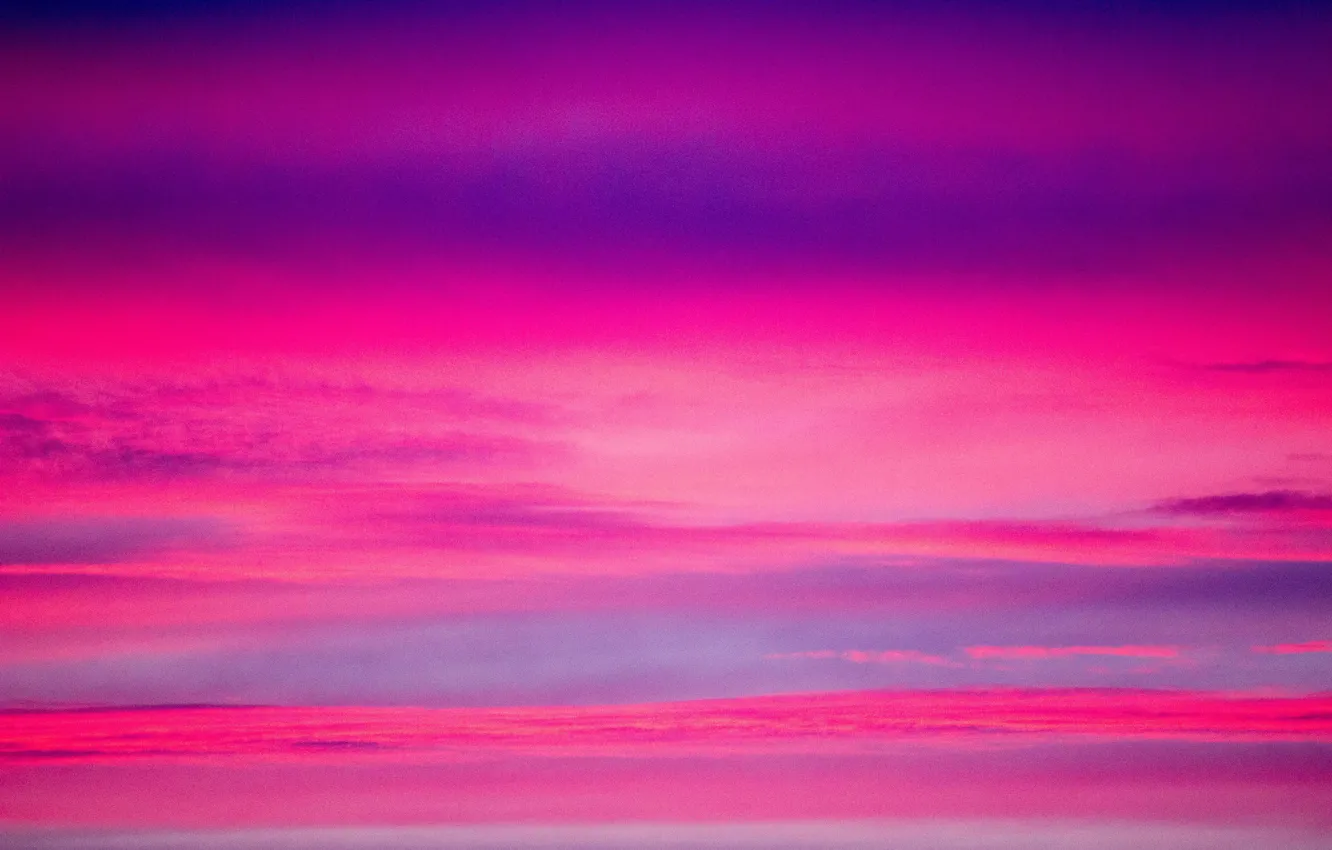 Photo wallpaper twilight, sky, sunset, pink, dusk, purple