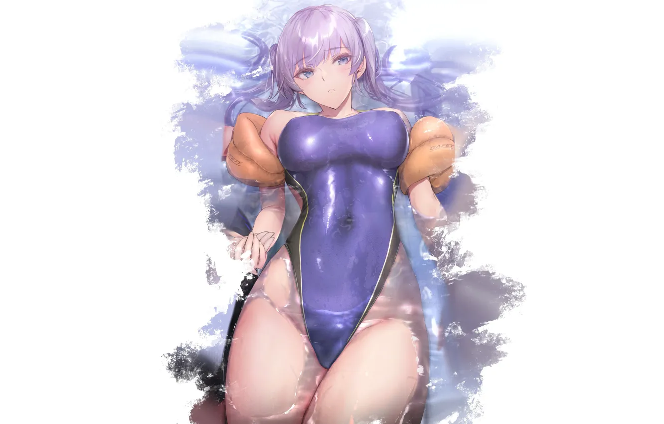 Photo wallpaper kawaii, girl, hot, sexy, boobs, anime, water, figure