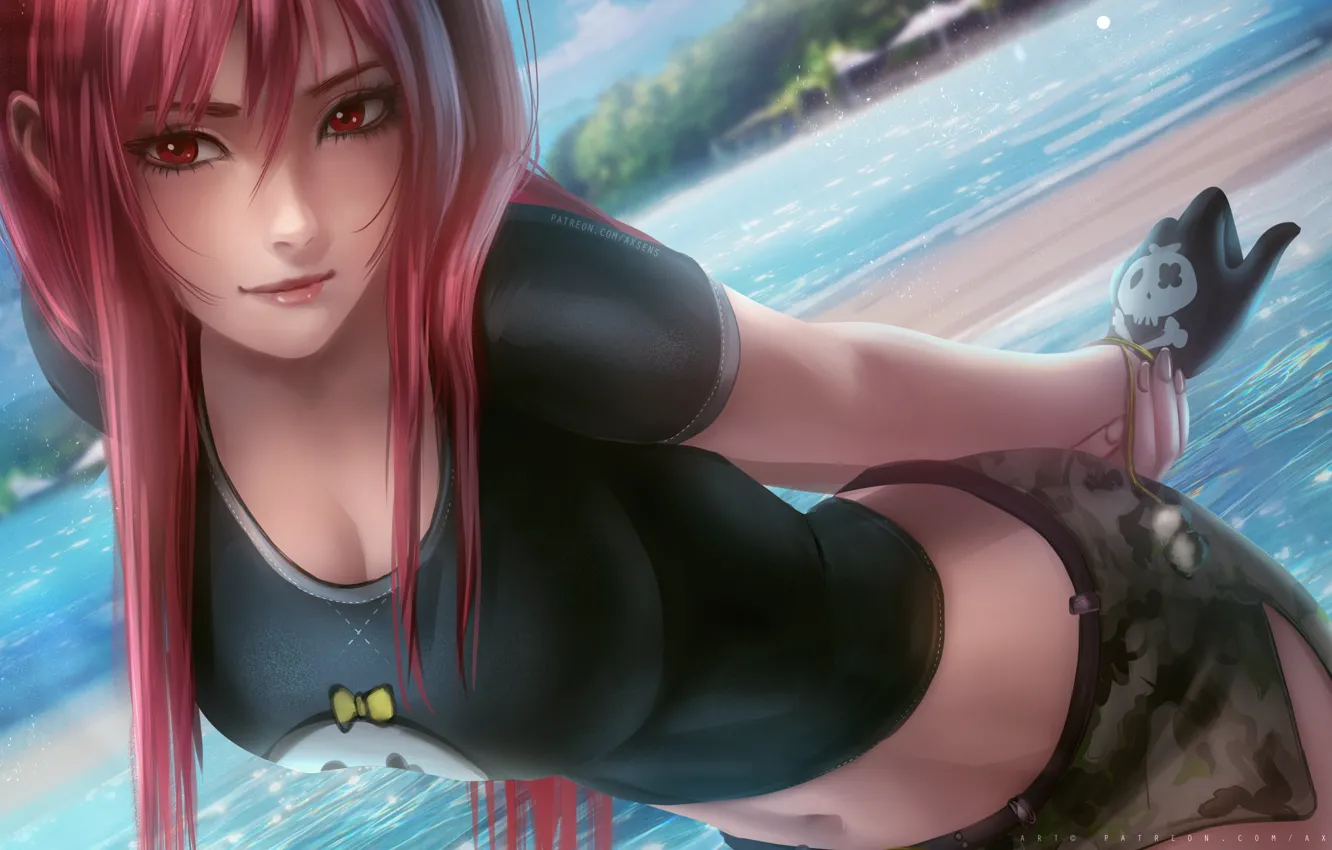 Photo wallpaper look, girl, dead or alive