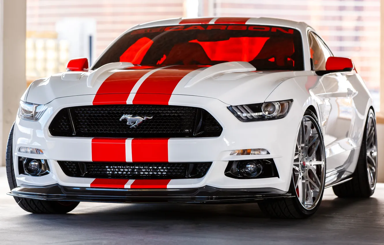 Photo wallpaper Mustang, Ford, Carbon