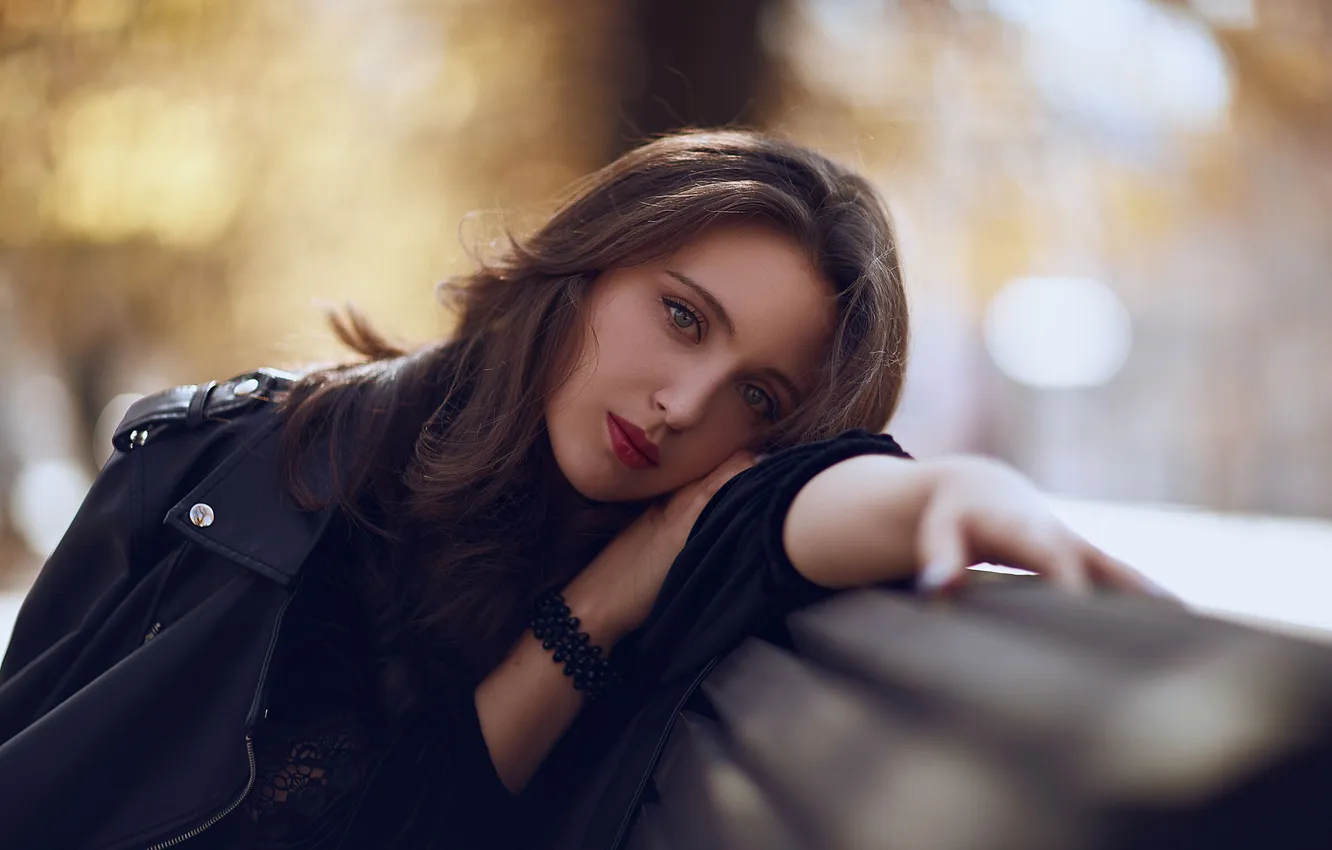 Photo wallpaper look, girl, portrait, brooding, Pavel Mylnikov