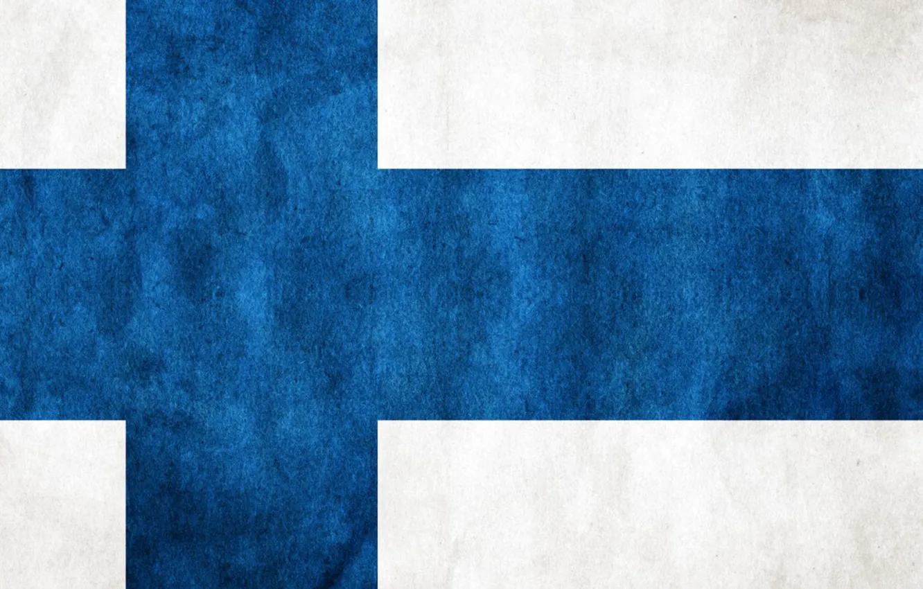 Photo wallpaper Wallpaper, flag, Finland, Flag Of Finland