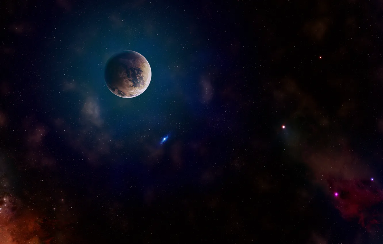 Photo wallpaper cosmos, planet, sci fi