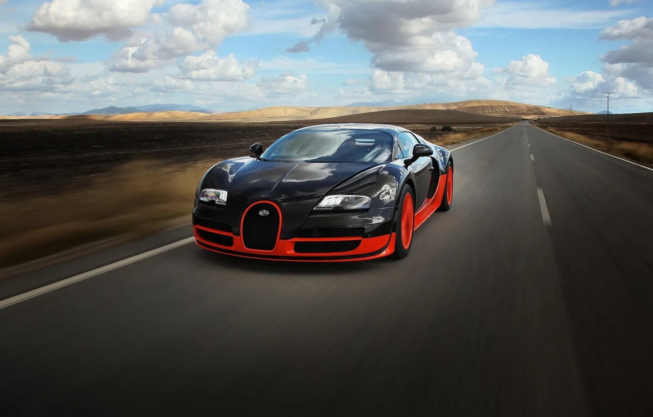 Photo wallpaper Bugatti, Veyron, Super, Sport