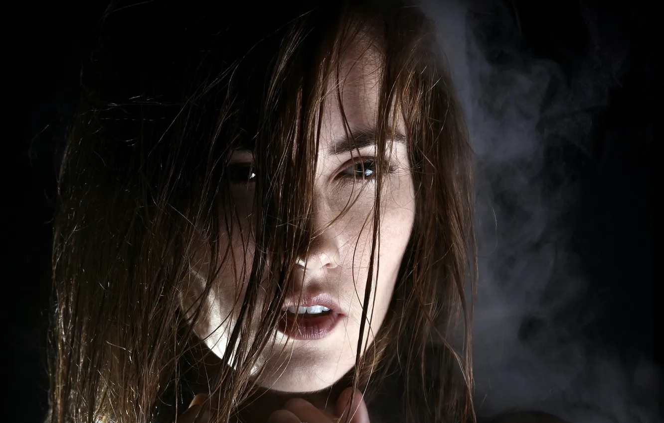 Photo wallpaper girl, background, portrait