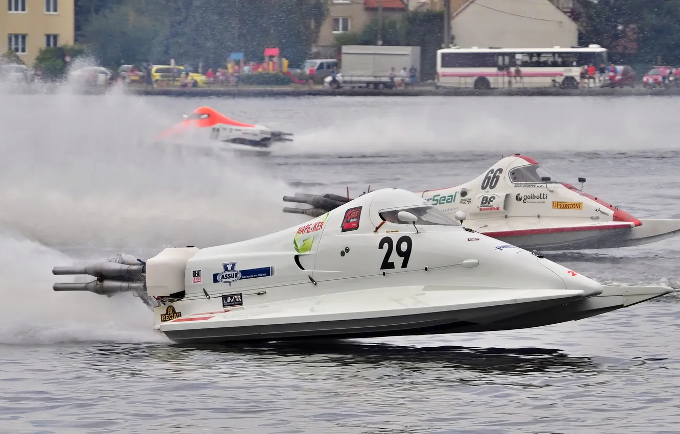 Photo wallpaper race, boat, speed