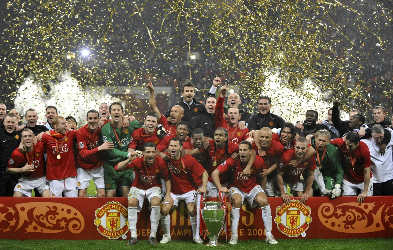 Photo wallpaper Manchester United, old trafford, red devil, league champions