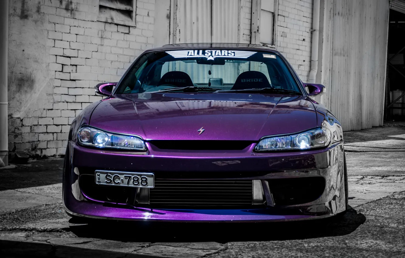 Photo wallpaper car, tuning, S15, Nissan, tuning, the front, Spec-R, Nissan Silvia