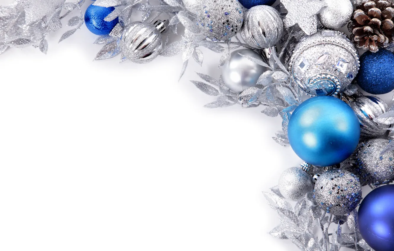 Photo wallpaper decoration, balls, toy, new year