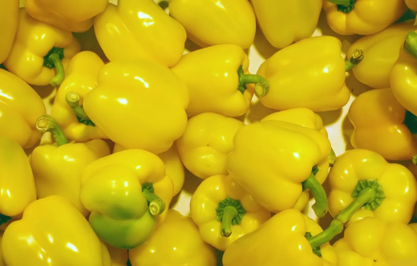 Photo wallpaper yellow, pepper, bell pepper