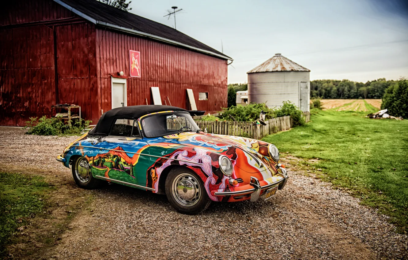 Photo wallpaper Porsche, convertible, Porsche, Cabriolet, 356