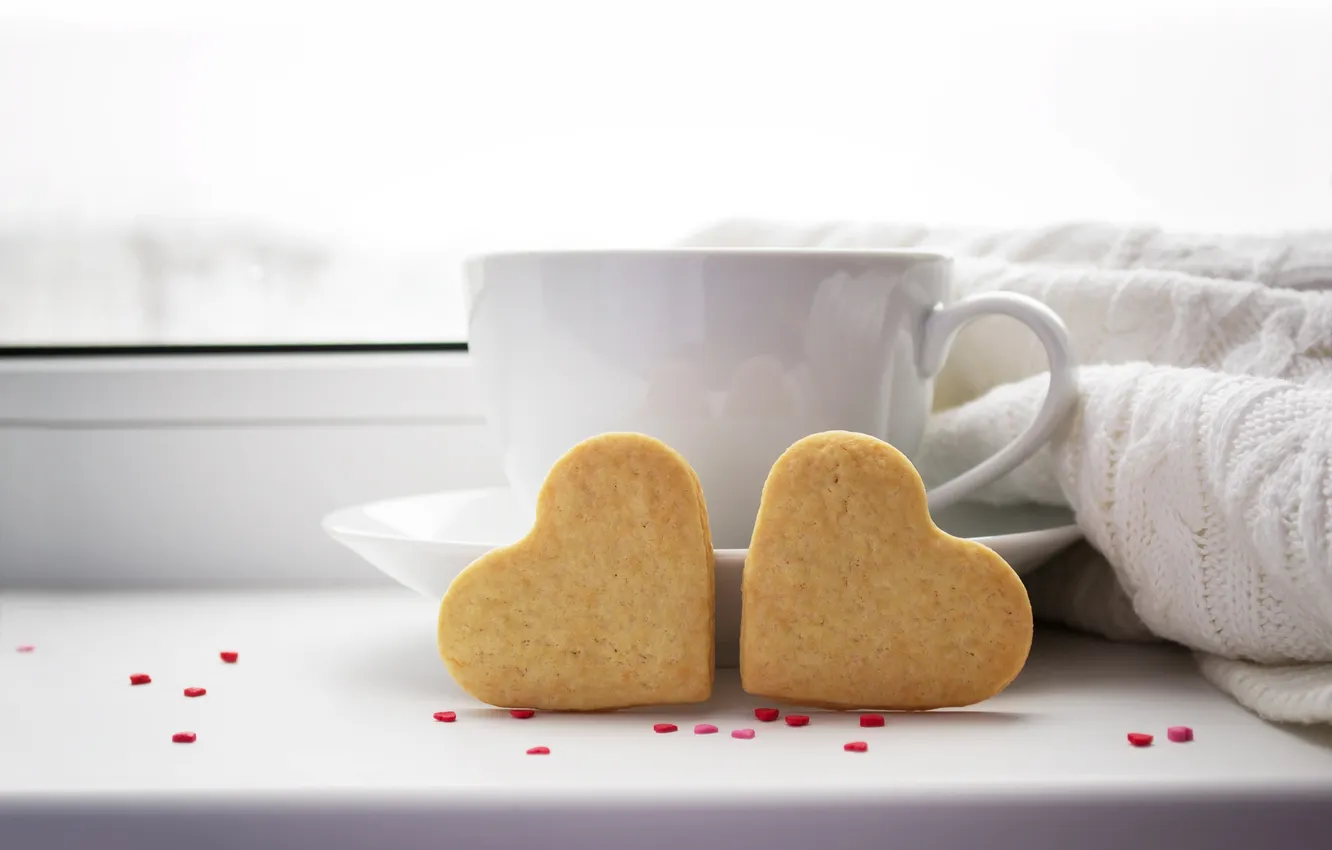 Photo wallpaper love, heart, coffee, love, cup, romantic, sweet, coffee