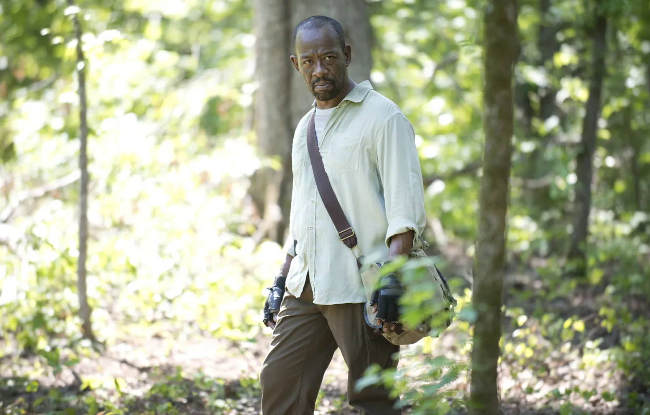 Photo wallpaper forest, Morgan, The Walking Dead
