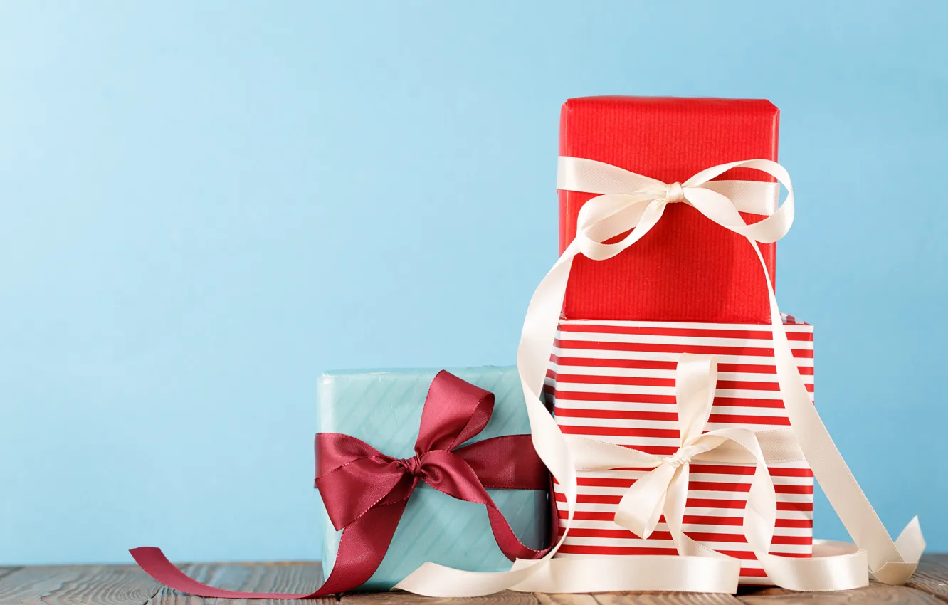 Photo wallpaper tape, birthday, holiday, gifts, box