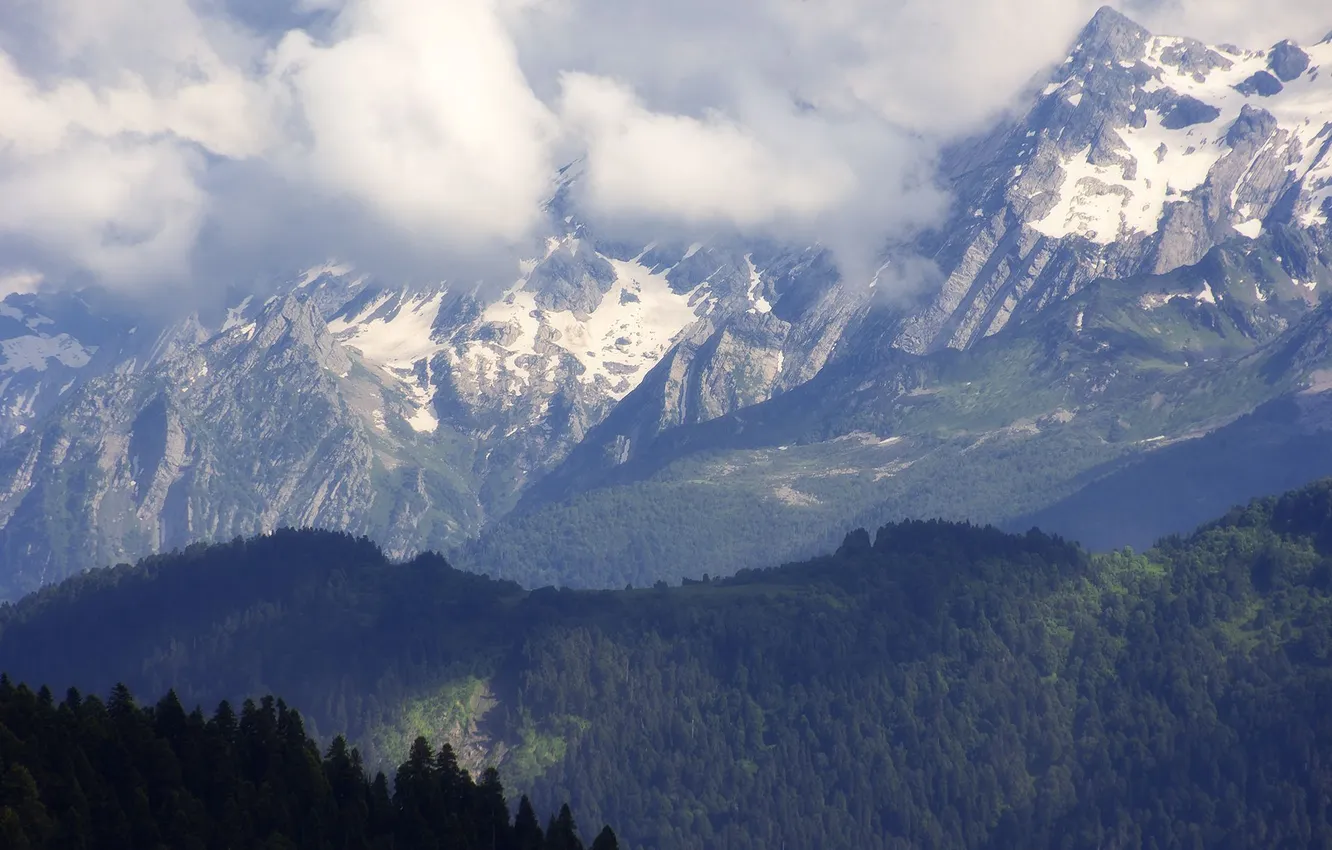 Photo wallpaper summer, sunset, Serpinski cornice, The Caucasus mountains, Anastasia Chavykina, the way to Bzerp